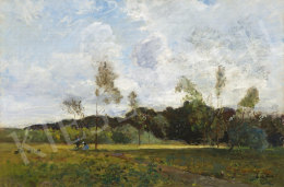  Paál, László - French Landscape with Bright Clouds, around 1871 