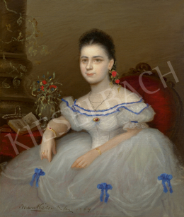  Munkácsy, Mihály - Portrait of a Young Girl (Gabriella Jankovich?), 1864 