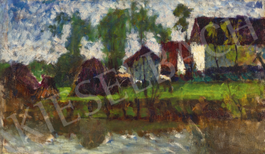  Koszta, József - Houses by the Water, 1920s | 61st Spring Auction auction / 175 Lot