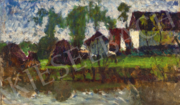  Koszta, József - Houses by the Water, 1920s 