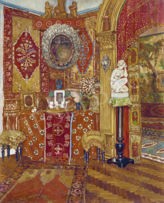 Bruck Lajos - Párizsi palotabelső | 61. Tavaszi Aukció aukció / 186 tétel