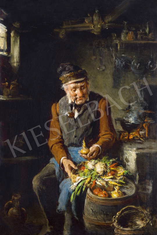 Kern Hermann - Konyhában (A szakács) | 61. Tavaszi Aukció aukció / 189 tétel