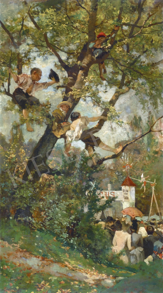 Ismeretlen festő, 19. század vége - Vásári mulatság | 61. Tavaszi Aukció aukció / 193 tétel