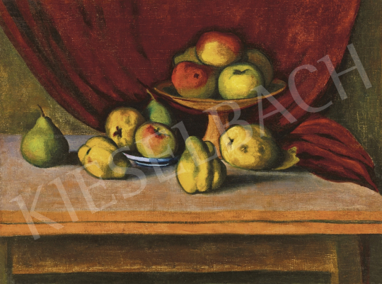 Orbán, Dezső - Studio Still Life with Apples, Pears and Quince | 61st Spring Auction auction / 198 Lot