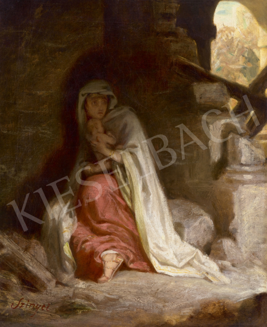 Szinyei Merse Pál - Bibliai jelenet (A betlehemi gyermekgyilkosság), 1866 | 61. Tavaszi Aukció aukció / 210 tétel
