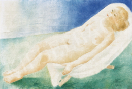  Ágh Ajkelin,  Lajos - On the Lake(side), 1930s 