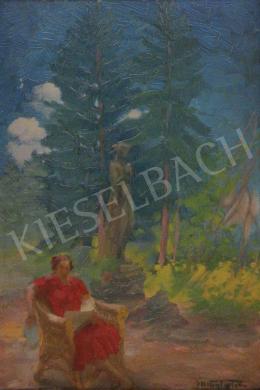 Mihály, István - Reading Woman in Outdoor 