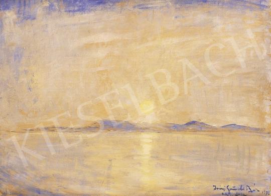  Iványi Grünwald, Béla - Sunset over Badacsony | 13th Auction auction / 13 Lot