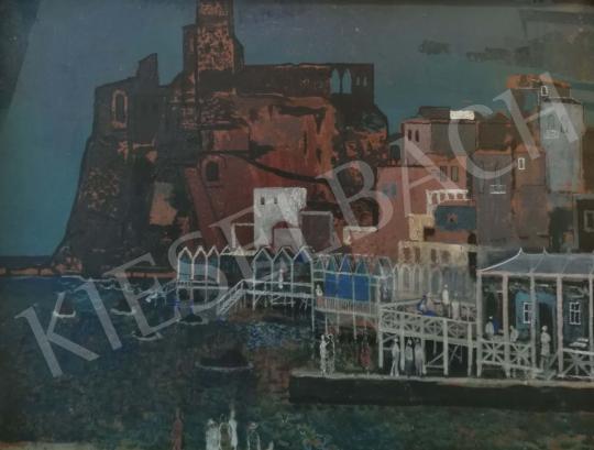 Demjén, Attila - Italian port, 1969 painting