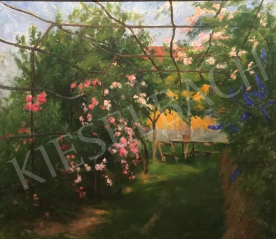  Benkhard, Ágost - Roses (Flower Garden), 1957 painting