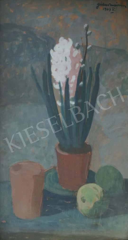 For sale  Gábor, Móric - Hyacinths and apples 's painting