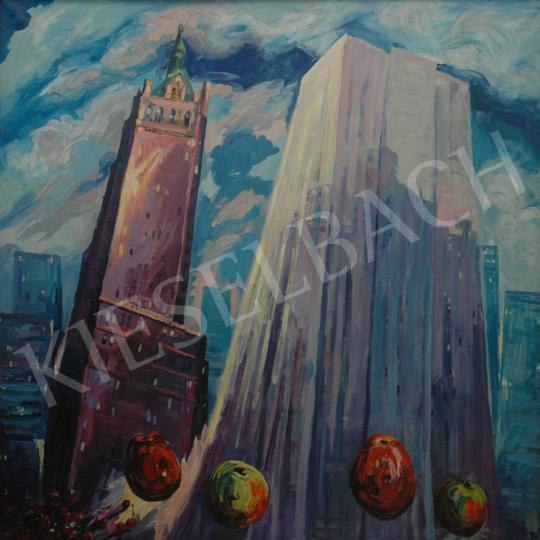  Emeric - General Motors Building, 1985 painting