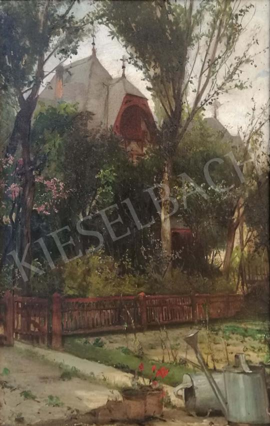 For sale  Berkes, Antal - Summer house between the foliage 's painting