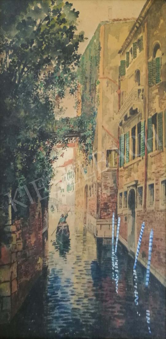 Eladó Scharl Artúr - Velencei gondolás festménye