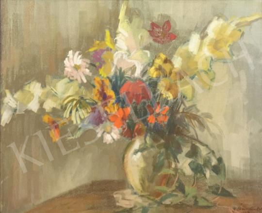 For sale ifj. Éber, Sándor - Flowers in Vase, 1959 's painting