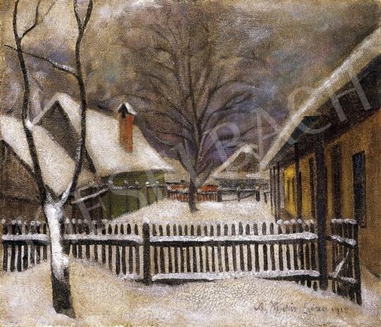 Kádár, Géza - Snow - Covered Garden in Nagybánya | 13th Auction auction / 48 Lot