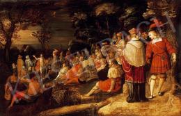 Circle of Frans Francken II - The Speech of St. John, the Baptising 