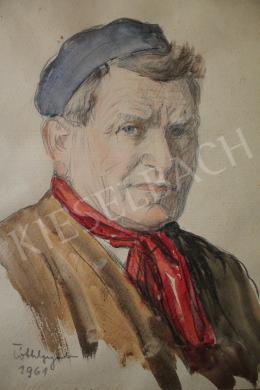  Tóth Gyula - Időskori önarckép, 1961 