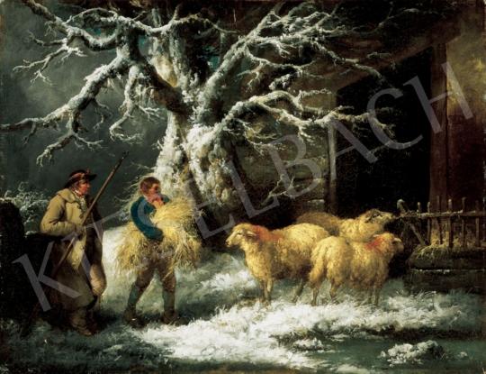  Morland, George - By the Fold in Winter painting