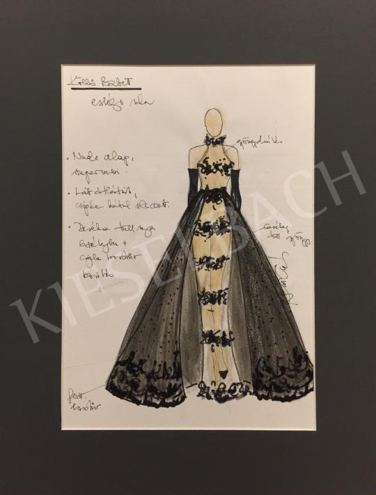  Náray Tamás - Evening dress costume design painting