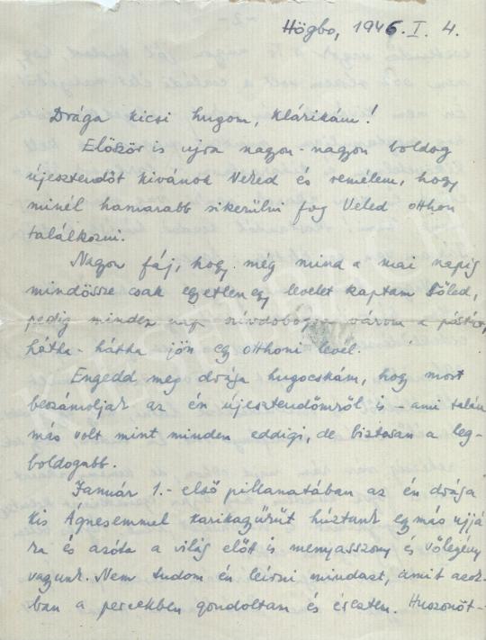 For sale  Gárdos Miklós - Letter from 1946 's painting
