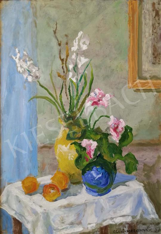  Csáki-Maronyák, József - Still Life with Flowers painting