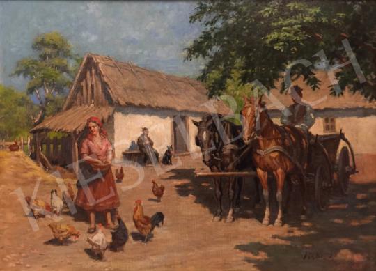  Viski, János - Countryside yard painting