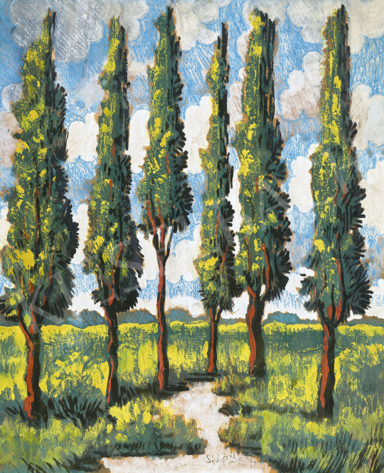  Scheiber, Hugó - Trees with Clouds, 1930s | 62st Autumn Auction auction / 14 Lot