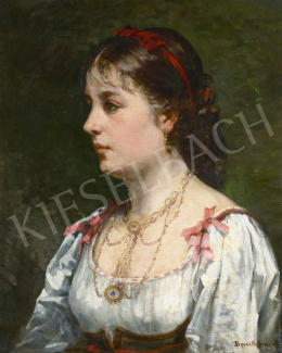 Bruck Lajos - Fiatal lány,  1875 