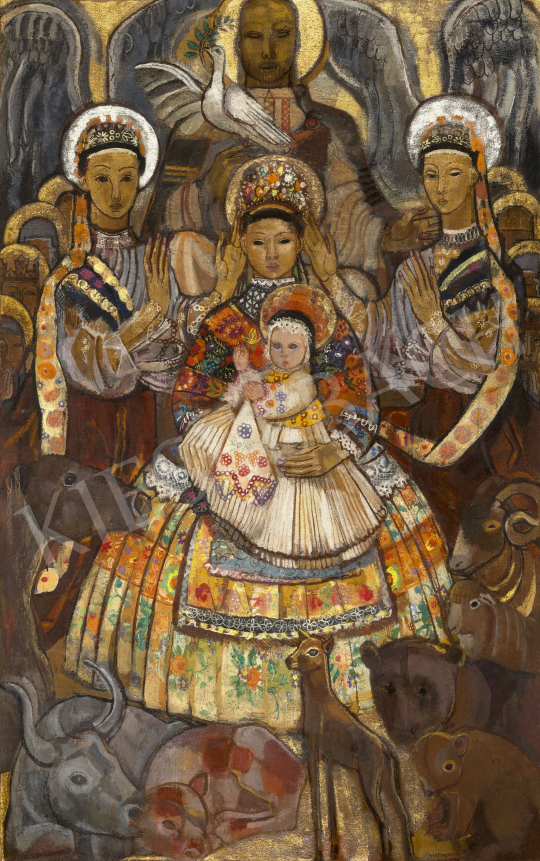 Mattioni, Eszter (Hollósné, Hollós Mattioni E - Hungarian Madonna, c. 1937 | 62st Autumn Auction auction / 19 Lot