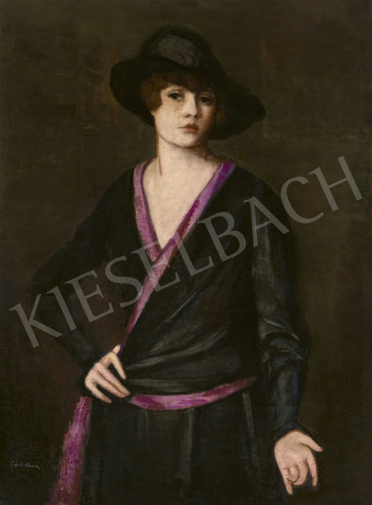 Lehel, Mária - Young Woman in Hat (Self Portrait) | 62st Autumn Auction auction / 21 Lot