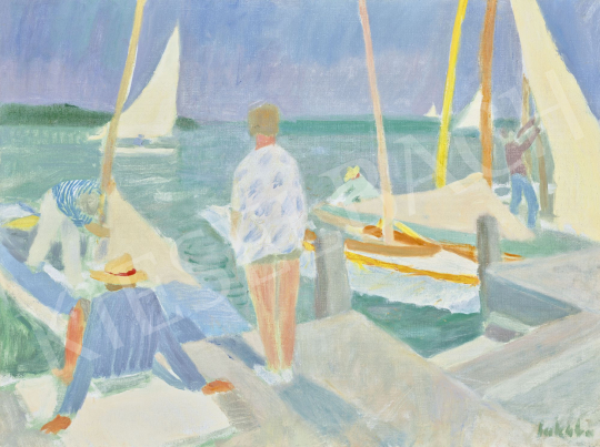 Jakuba, János - Balatonfüred Port with Sailing Boats | 62st Autumn Auction auction / 39 Lot