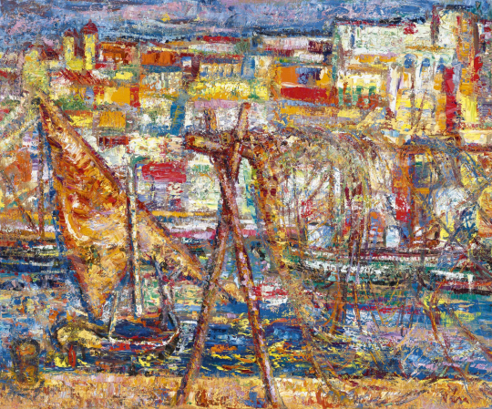  Vén, Emil - Italian Fishing Village, 1974 | 62st Autumn Auction auction / 44 Lot