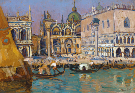 Tibor, Ernő - Saint Mark Square with the Basilica and the Doge Palace | 62st Autumn Auction auction / 56 Lot