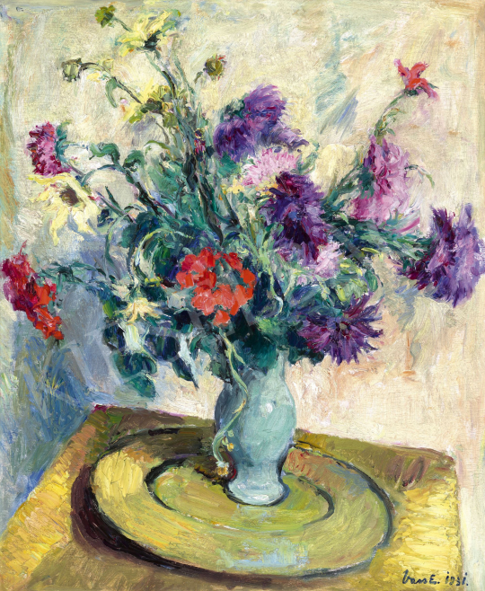 Vass Elemér - Virágcsendélet, 1931 | 62. Őszi Aukció aukció / 64 tétel
