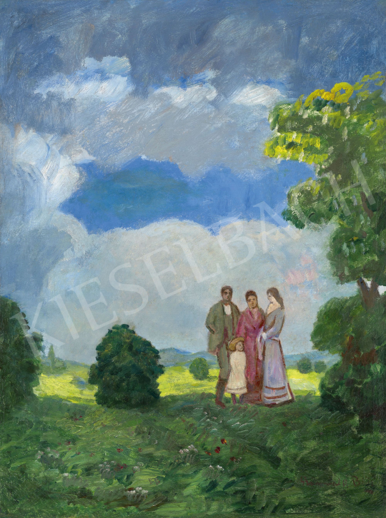  Iványi Grünwald, Béla - Family (In the Park) | 62st Autumn Auction auction / 74 Lot