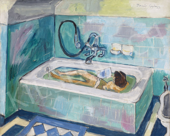  Fenyő, György - Hommage a Bonnard (In the Bathroom) | 62st Autumn Auction auction / 90 Lot