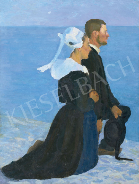  Kunffy, Lajos - Bretagne Sea Shore, c. 1898 | 62st Autumn Auction auction / 93 Lot