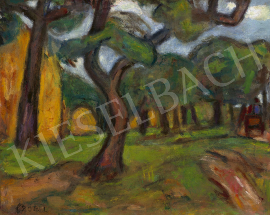  Czóbel Béla - Kertben (Táj fákkal), 1920-as évek vége | 62. Őszi Aukció aukció / 109 tétel
