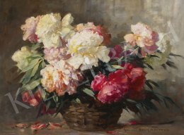  Henczné Deák, Adrienne - Flower Still Life with Peonies 