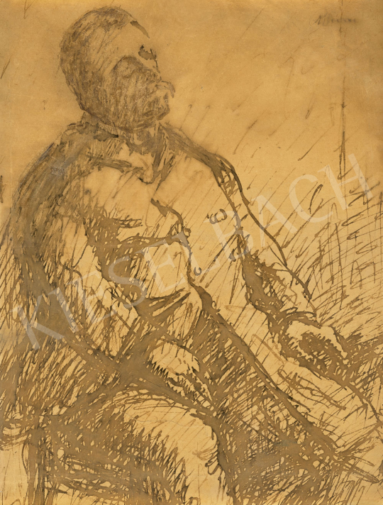 Rippl-Rónai József - Rippl-Rónai Ödön portréja, 1890-es évek | 62. Őszi Aukció aukció / 140 tétel