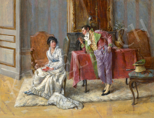  Kéméndy Jenő - Szalon, 1889 | 62. Őszi Aukció aukció / 142 tétel