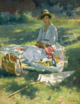 Pécsi-Pilch Dezső - Piknik (Nyári fények a tisztáson), 1920 