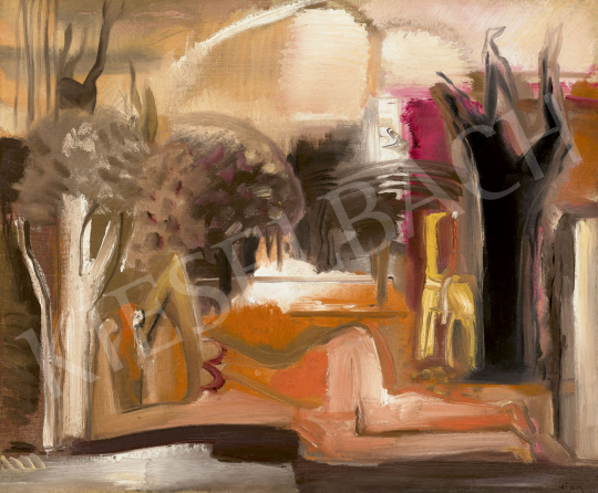  Hincz, Gyula - Resting Nude | 62st Autumn Auction auction / 161 Lot