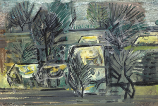 Vaszkó, Erzsébet - Hillside (Hommage a Nagy István), second part of 1950s | 62st Autumn Auction auction / 180 Lot