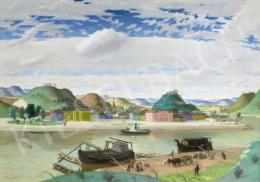 Fényes, Adolf - Riverside Landscape (Idyllic Mood), 1931 