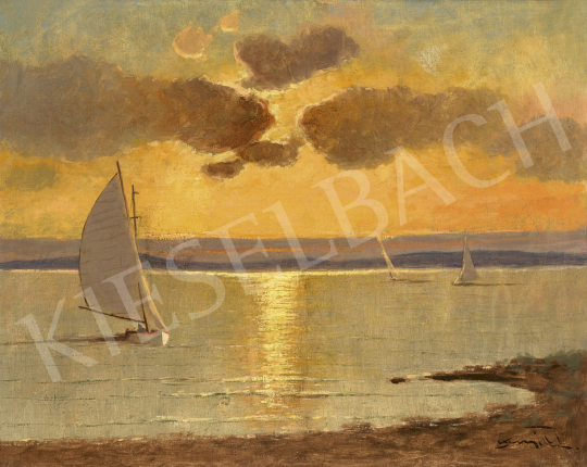  Keszegi Horváth, László - Sail Boat on Lake Balaton | 62st Autumn Auction auction / 28 Lot