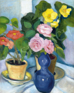  Unknown Hungarian painter, about 1910 - Flower Still Life, c. 1910 