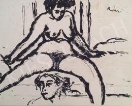 Rippl-Rónai, József - Female nude and head study 