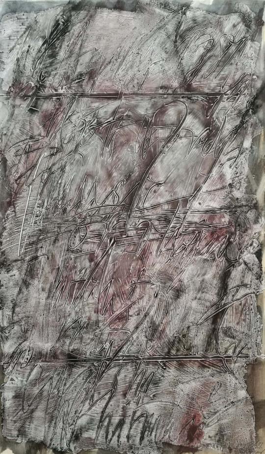 Lakner, László - Whitman , 1981 painting